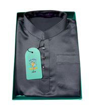 Load image into Gallery viewer, KIDS BAJU MELAYU UPIN & IPIN LANANG DUSTY BLUE BY JAKEL
